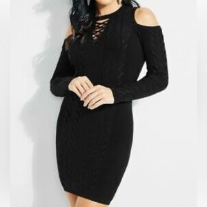 Guess Black Cowl Neck Sweater